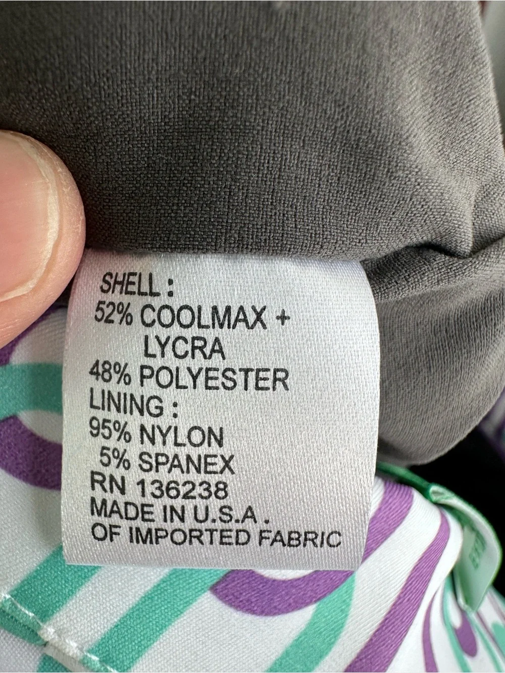 NWT Fairway Fox Womens Purple Print Golf Skirt‎ Size 14 Coolmax Jen Skort Preppy